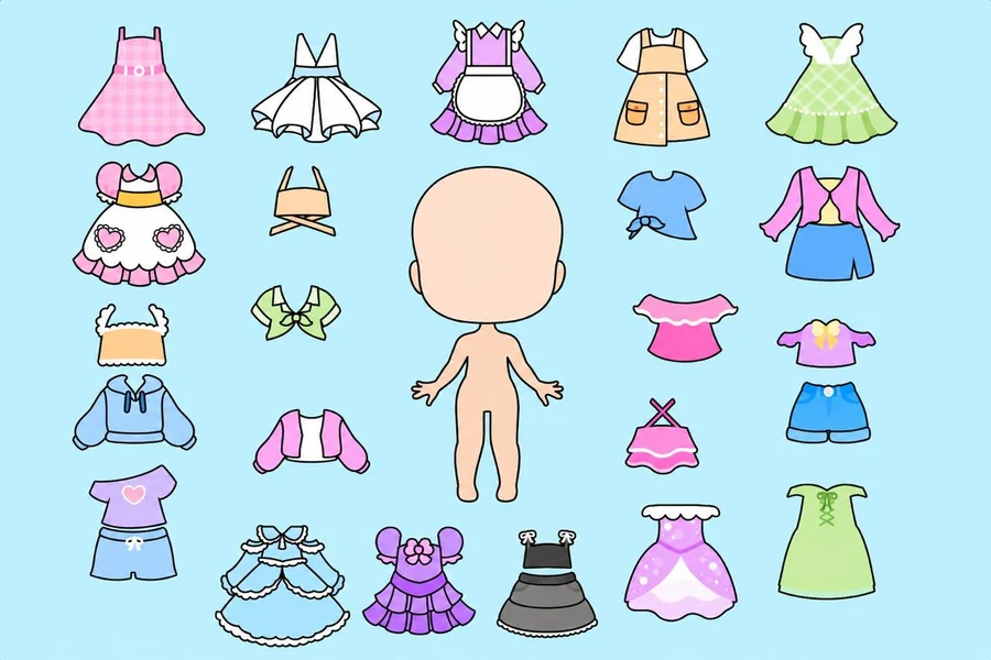 Chibi Dolls - Games for Girls gameplay