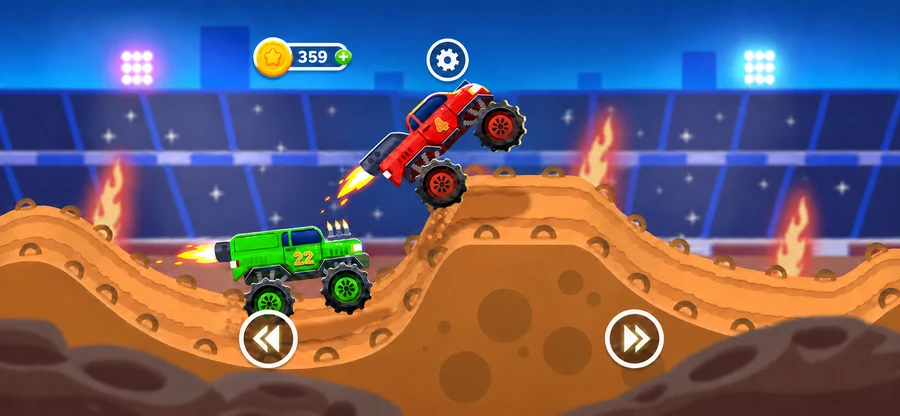 Monster Truck Game for Kids 2+ gameplay