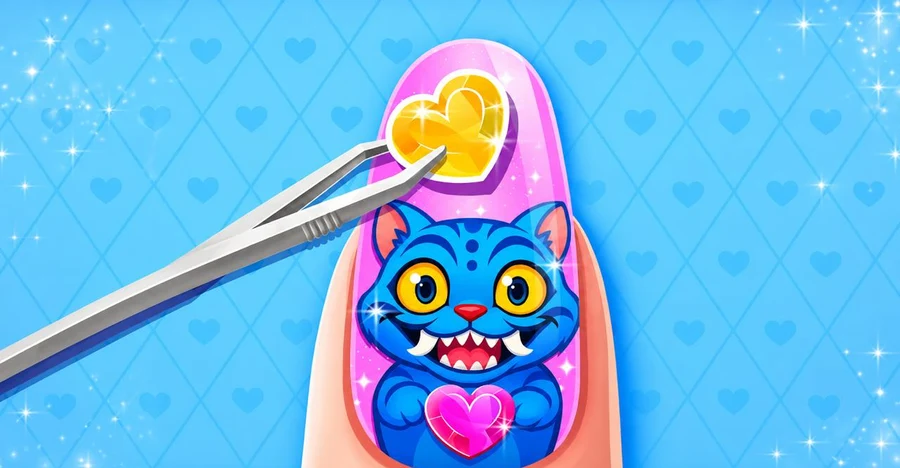 Nail Salon Games for Kids 2-5 gameplay