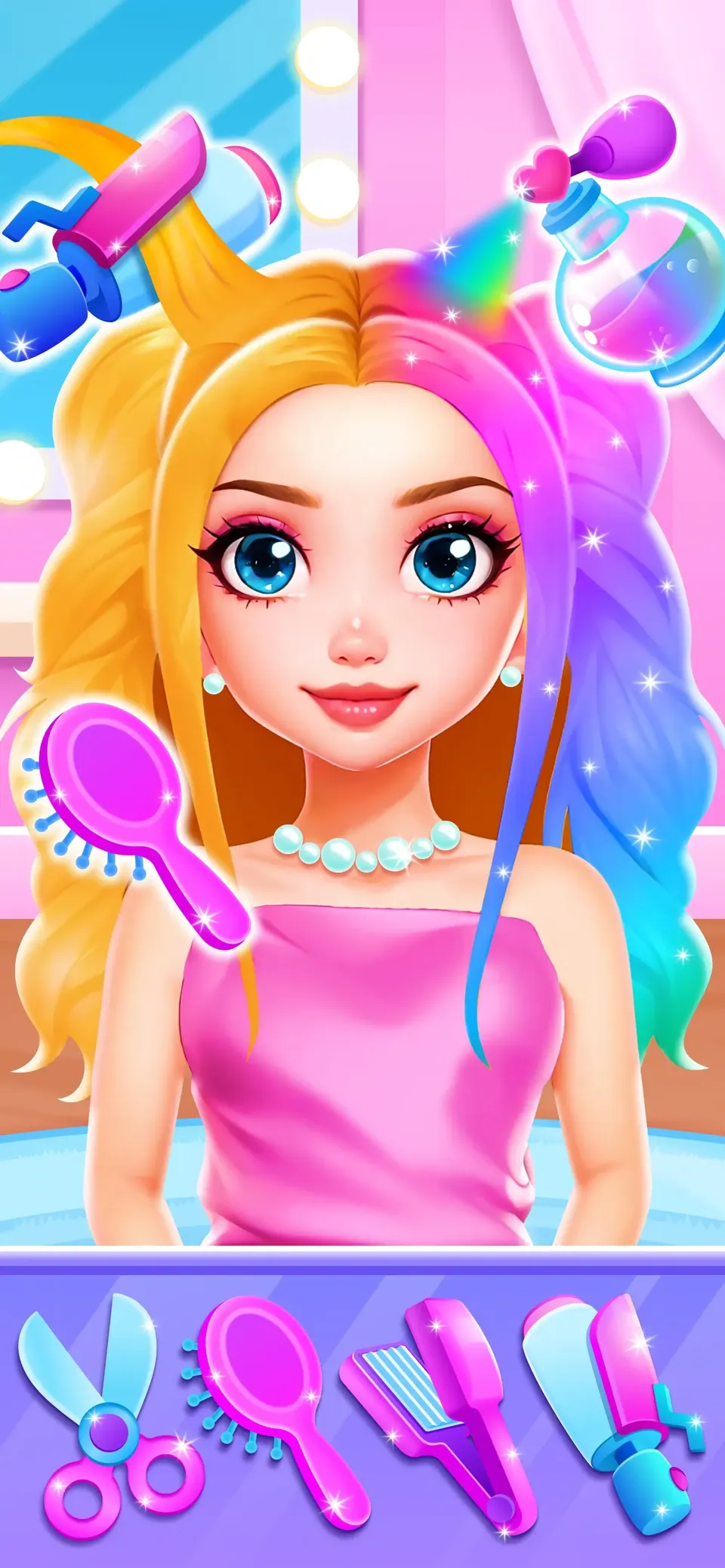 Beauty Salon Games for Girls: care for a cast of different characters