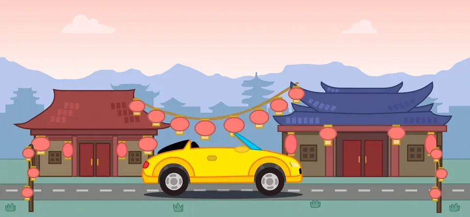 Car games for toddler and kids: collect pickups and unlock new cars