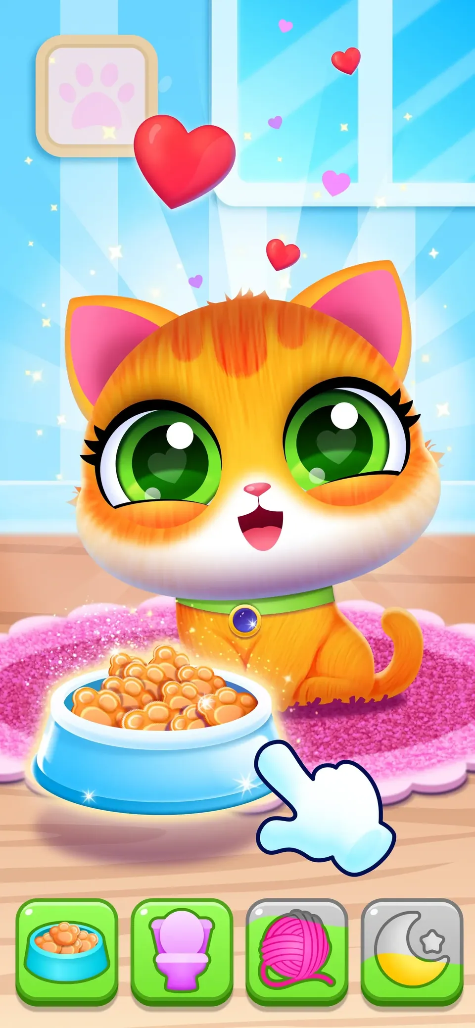 Cat & Kitty, Vet Game for Kids: wash and brush soft, fluffy fur