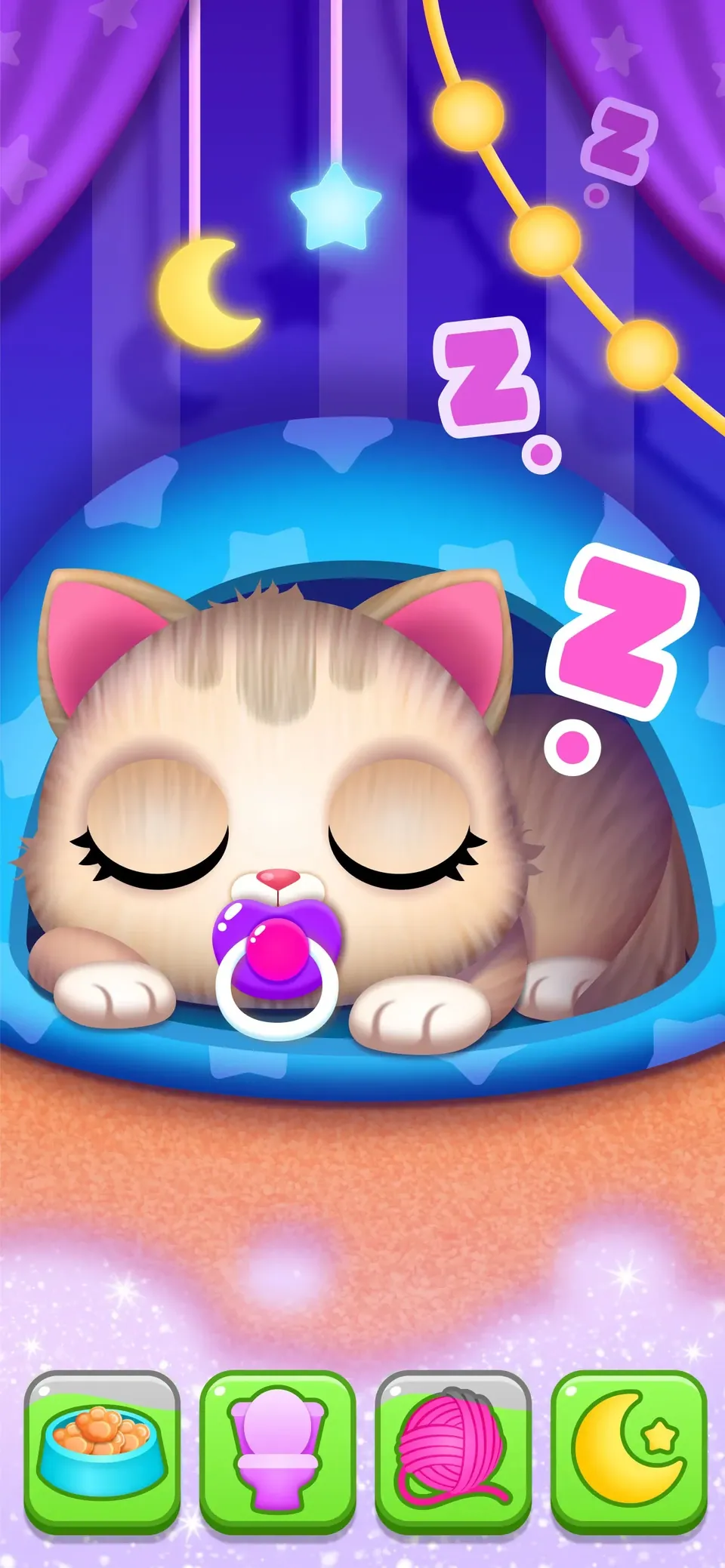 Cat & Kitty, Vet Game for Kids: put sleepy kittens to bed