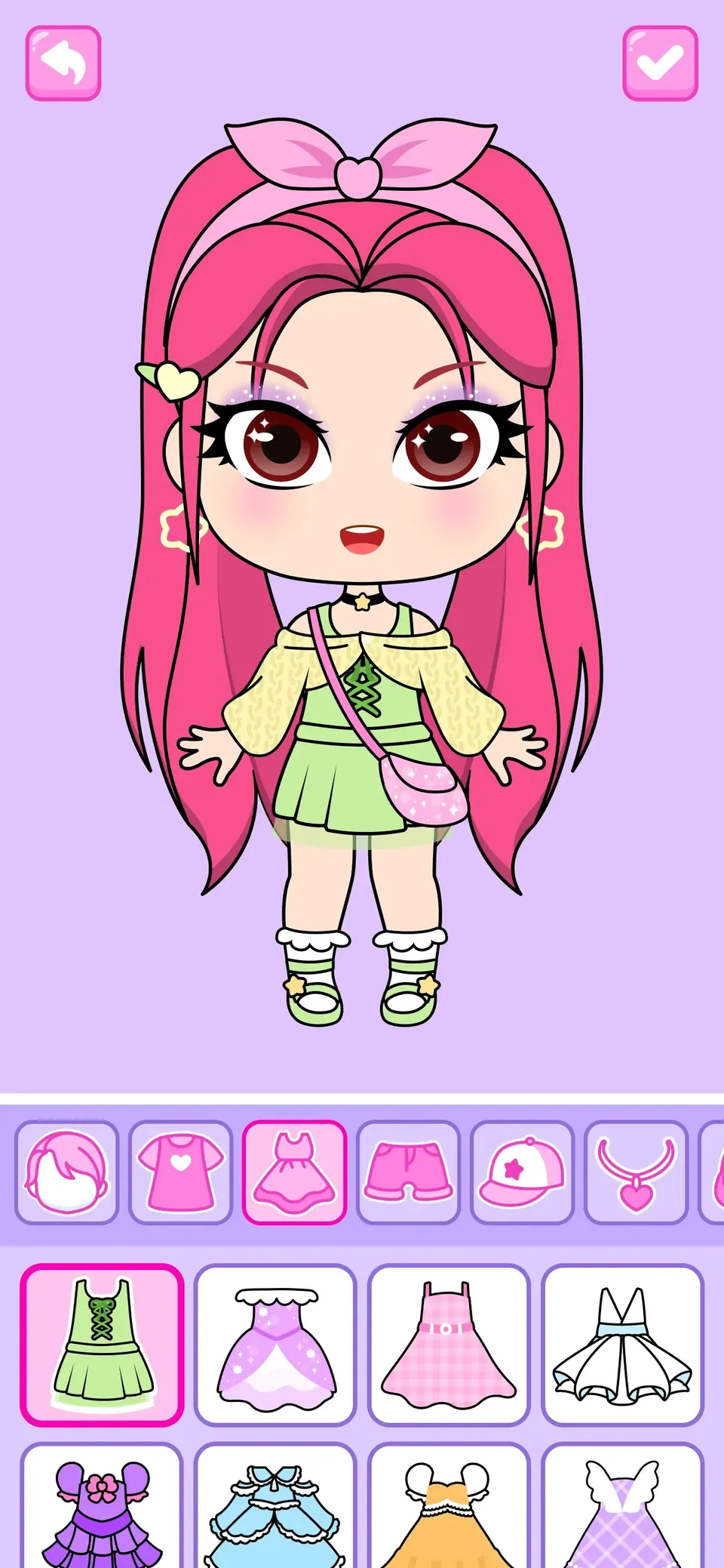 Chibi Dolls - Games for Girls: mix and match pieces to invent unique looks