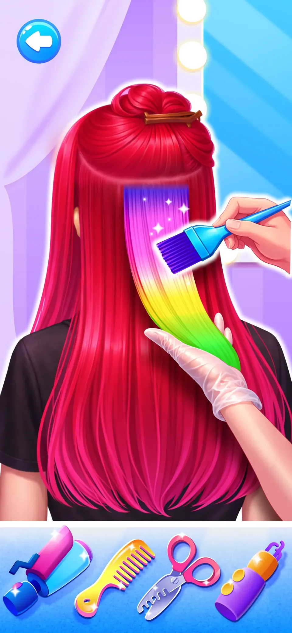 Hair Salon Games for Kids 2-5: cut and trim with kid-safe scissors