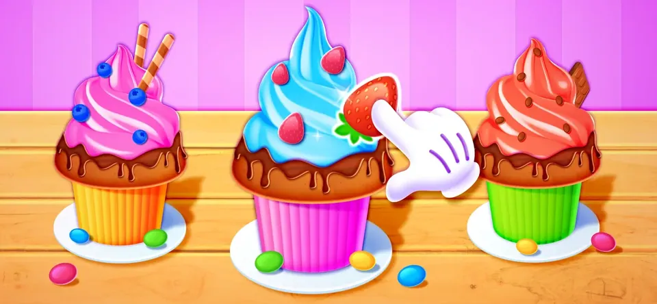Kids cooking games 2+ year old: mix, bake and fry with simple one-finger gestures