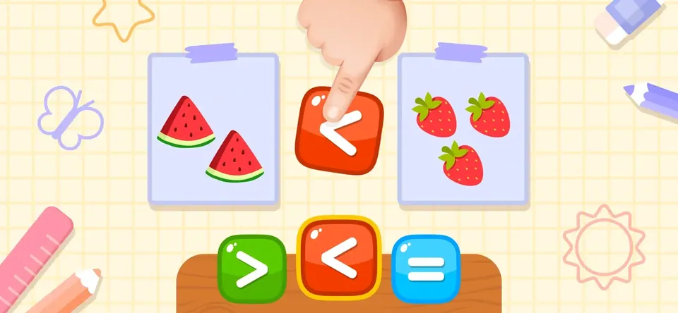 Math for Kindergarten 2+ Years: complete tasks that grow with the child’s skill