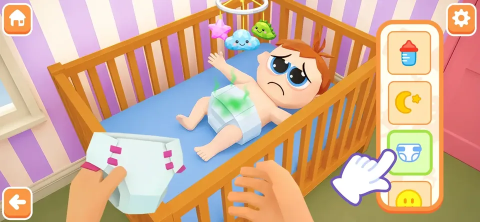 Mother Simulator - Baby Care: rock the baby gently to sleep