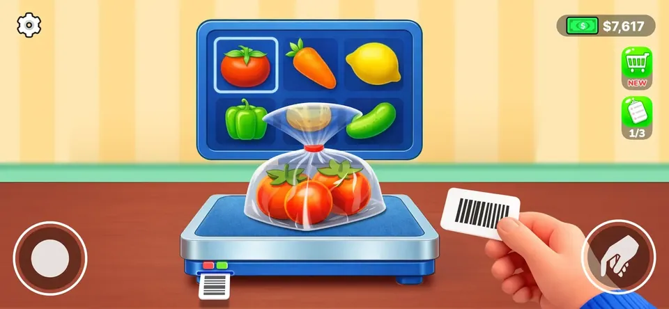 Shopping & Supermarket Games: bag the groceries and serve the next customer