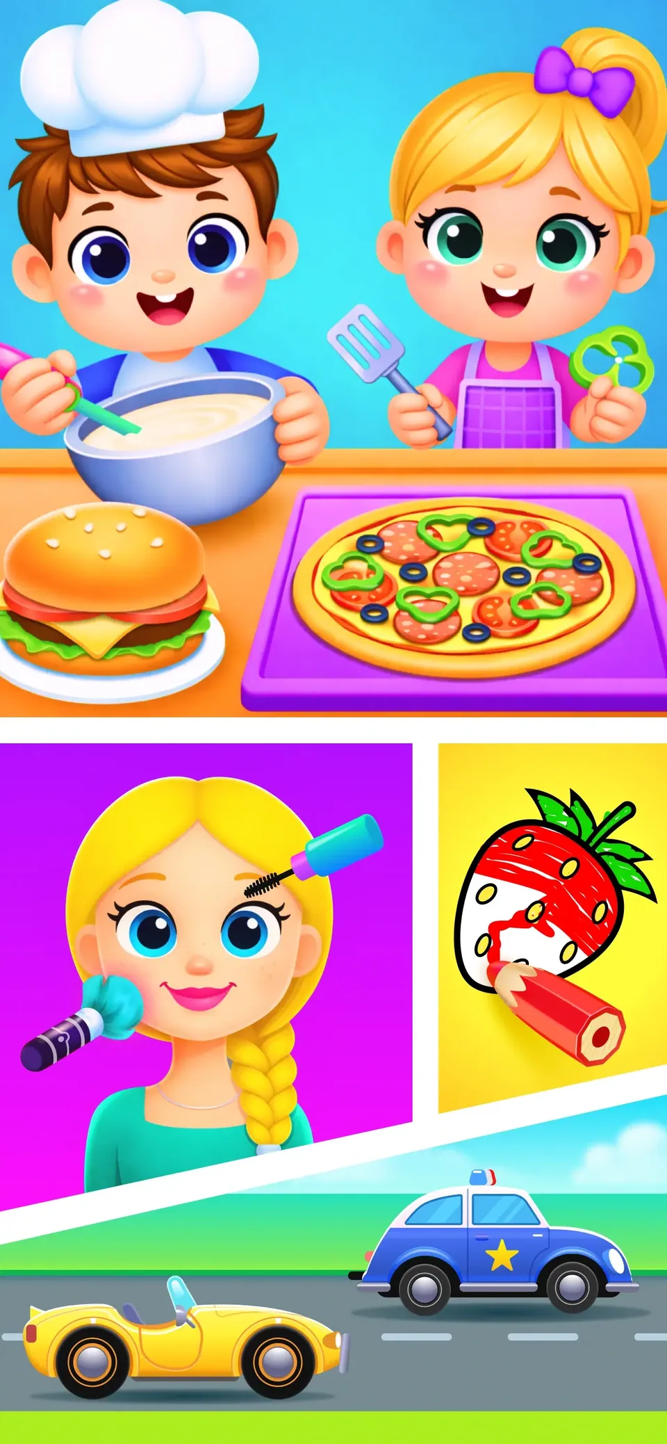 Smart Kids: Learning Games: trace letters and numbers with a finger